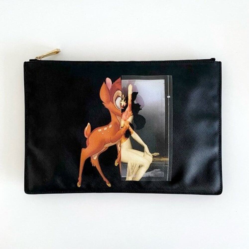 Givenchy x Disney Bambi Print Large Zippy Clutch Limited Edition